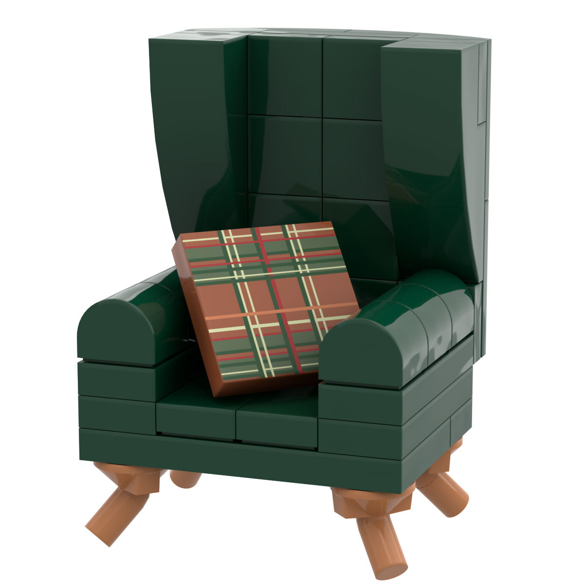B3 Home Green Kelly Chair w/ Pillow - B3 Customs